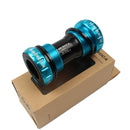 Meroca Mountain Bike Bottom Axle One Hollow Bb Bicycle Screw-In Bottom(Sky Blue)