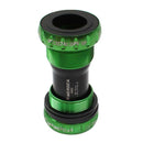 Meroca Mountain Bike Bottom Axle One Hollow Bb Bicycle Screw-In Bottom(Green)