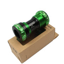 Meroca Mountain Bike Bottom Axle One Hollow Bb Bicycle Screw-In Bottom(Green)
