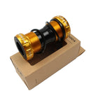 Meroca Mountain Bike Bottom Axle One Hollow Bb Bicycle Screw-In Bottom(Gold)