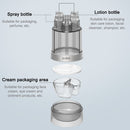 6 in 1 Portable Travel Cosmetics Sub-bottle Travel Transparent Spray Bottle(Blue)