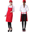 2PCS Kitchen Chef Aprons Cooking Baking Apron With Pockets(Black)