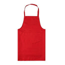 2PCS Kitchen Chef Aprons Cooking Baking Apron With Pockets(Red)