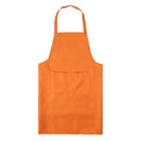 2PCS Kitchen Chef Aprons Cooking Baking Apron With Pockets(Orange)
