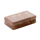 5 PCS Double Layer 10 Grid Portable Jewelry Box Transparent Earring Storage Box, Random Color Delivery