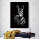 Simple Black and White Animal Decoration Painting Study Living Room Sofa Background Wall Painting Without Frame, Size:40X50cm(Elephant)