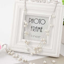 Pearl Multi-Layer Temperament Necklace Earring Bracelet set, Metal color:Silver