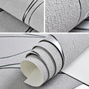 Simple 3D Water Ripple Non-woven Wallpaper Home Decoration Wall Sticker(Light Grey)