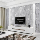 Simple 3D Water Ripple Non-woven Wallpaper Home Decoration Wall Sticker(Light Grey)