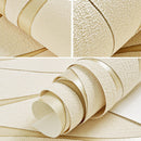 Simple 3D Water Ripple Non-woven Wallpaper Home Decoration Wall Sticker(Beige)