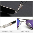 Men Oversized Aviation Metal Frame Spring Temple Polarized Sunglasses Male Pilot Male Driving Sun Glasses(Black Frame)