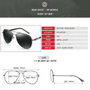 Men Oversized Aviation Metal Frame Spring Temple Polarized Sunglasses Male Pilot Male Driving Sun Glasses(Coffee Frame )