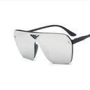 Retro Fashion Sunglasses Men and Women Coloured Lense Sun Glasses(Green)