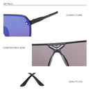Retro Fashion Sunglasses Men and Women Coloured Lense Sun Glasses(Black+Gray)