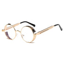 Metal Round Frame Steampunk Retro Sunglasses for Men Women(14)