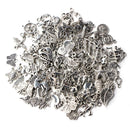 100pcs Mixed Antique Silver Color European Bracelets Charm Pendants Fashion Jewelry DIY Charms Handmade