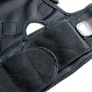 Male Female Adjustable Magnetic Posture Corrector Corset Back Men Brace Back Shoulder Belt Lumbar Support Straight, Size:L (Black)