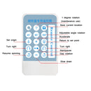 30cm Remote Control Speed Electric Turntable Sample Display Stand, Specification:UK Plug(White)
