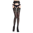 3 PCS Hollow Out Tights Lace Sexy Stockings Female Thigh High Fishnet Embroidery Transparent Pantyhose Women Black Lace Hosiery, Size:One size simple package (OPP)(6059)