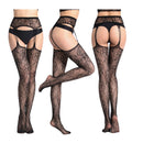 3 PCS Hollow Out Tights Lace Sexy Stockings Female Thigh High Fishnet Embroidery Transparent Pantyhose Women Black Lace Hosiery, Size:Hardcover hardcover (white card + color box)(6090)