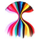 10 PCS Chemical Fiber Wig One-Step Gradient Color Single Card Wig, Stretched Length:24inches(30