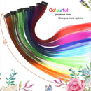 10 PCS Chemical Fiber Wig One-Step Gradient Color Single Card Wig, Stretched Length:24inches(30