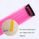 10 PCS Chemical Fiber Wig One-Step Gradient Color Single Card Wig, Stretched Length:24inches(30