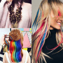 10 PCS Chemical Fiber Wig One-Step Gradient Color Single Card Wig, Stretched Length:24inches(30