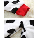 Autumn and Winter Babies Cow Texture Coral Fleece Warm Jumpsuit Romper, Size:80cm(Cow F)