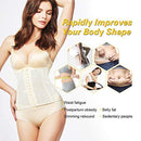 13-Buckle Belly Belt Hollowing Out Strong Waist Shaping Shaping Stomach Girdle Ladies Postpartum Corset Belt, Size:XL (White)