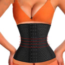 13-Buckle Belly Belt Hollowing Out Strong Waist Shaping Shaping Stomach Girdle Ladies Postpartum Corset Belt, Size:XL (Black)