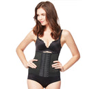 13-Buckle Belly Belt Hollowing Out Strong Waist Shaping Shaping Stomach Girdle Ladies Postpartum Corset Belt, Size:XL (Black)