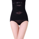 Woman Postpartum Abdomen Thin Waist Hip Body Shaping No Trace Section Binding Pants, Size:XXL (Black)