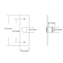 S28 Stainless Steel Narrow Strip Self-reset Electronic Access Control System Switch Out Button