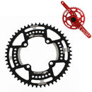 Snail Positive And Negative Tooth Discs Mountain Bike Single Disc Large Tooth Disc 104mm Bcd, Specification:44T(Black)