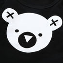 2 in 1 Baby Cartoon Koala Pattern Long-sleeved Shirt + Striped Trouser Suit, Kid Size:70cm