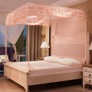 Household Free Installation Thickened Encryption Dustproof Mosquito Net, Size:180x200 cm, Style:Full Bottom(Jade)