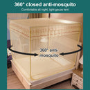 Household Free Installation Thickened Encryption Dustproof Mosquito Net, Size:180x200 cm, Style:Full Bottom(Beige)