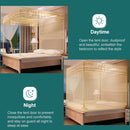 Household Free Installation Thickened Encryption Dustproof Mosquito Net, Size:180x200 cm, Style:Full Bottom(Beige)