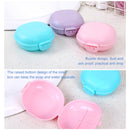 3 PCS Bathroom Dish Plate Case Home Shower Travel Hiking Holder Container Soap Box(black)