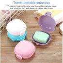3 PCS Bathroom Dish Plate Case Home Shower Travel Hiking Holder Container Soap Box(black)