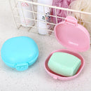 3 PCS Bathroom Dish Plate Case Home Shower Travel Hiking Holder Container Soap Box(black)