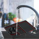 Car Interior Car Multifunctional Instrument Panel Storage Pad Car Phone Bracket Anti-slip Pad With Stop, Style:Rotating Red Circle