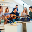 SDRD SD-301 2 in 1 Family KTV Portable Wireless Live Dual Microphone + Bluetooth Speaker(Gold)