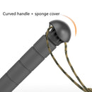 Multifunctional Foldable Trekking Pole With Cutlery Spoon Portable Tableware Self-defense Stick