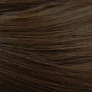 Female Black Long Straight Wig With Air Bangs(Honey Tea Linen (Solid Color) 58CM)