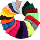 Simple Solid Color Warm Pullover Knit Cap for Men / Women(White)