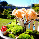 20 PCS Artificial Mini Foam Mushroom Miniature Garden Decorations(Red)