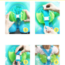 Cooldy Infant and Children Swimming Ring Swimming Supplies Inflatable Life Buoy, Inner diameter After Inflation:M, Size:M (Green)