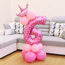 Number Foil Balloon Happy Birthday Decoration(Pink)